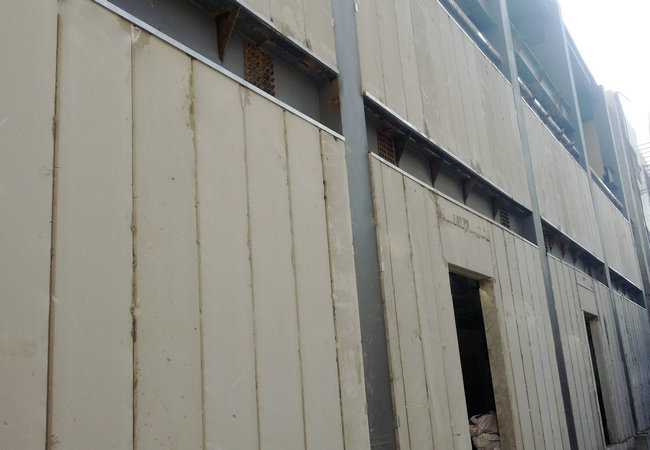 蒸压加气混凝土外墙板安装效果图
